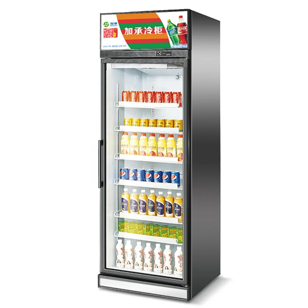 Single Door Beverage Freezer 134a Convenience Store Commercial