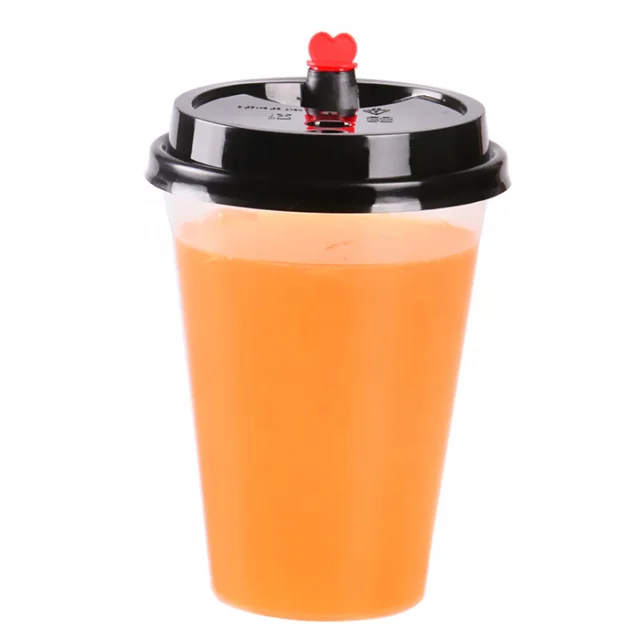 

Factory price  PP plastic disposable water cup juice cup milk tea cup with lids, Any color