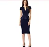 2019 Woman Summer Customize Sexy Girl Ruffles Waist Lady Office Formal Work Dress