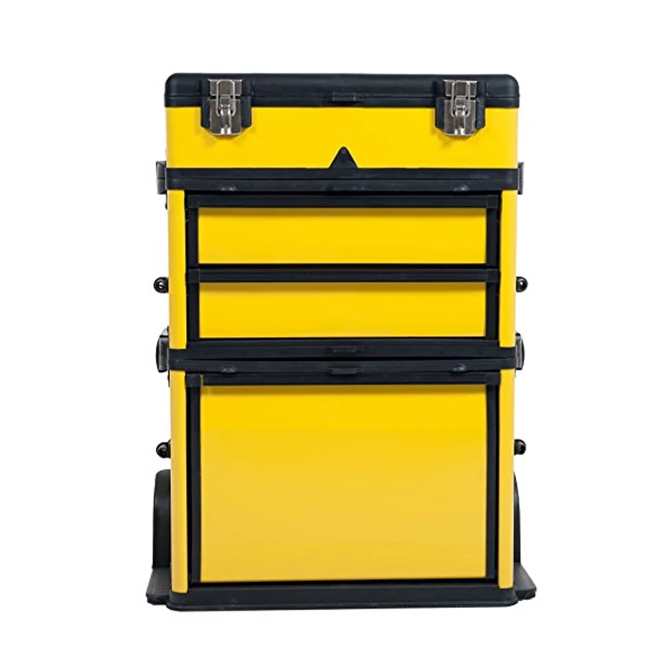 
Heavy Duty Stackable Storage Empty Tool box Rolling Mobile Organizer Tools Case 