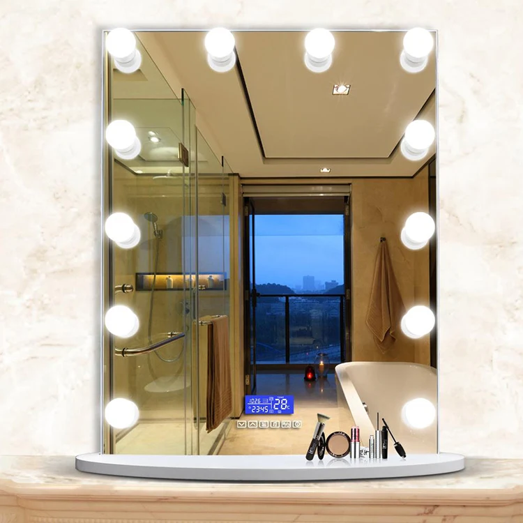 Venta al por mayor repisas de vidrio con espejo para baño-Compre online