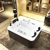 two person therapy spa water massage bath tubs, acrylic hydromassage air jet whirlpool bathtub with tv & digital control