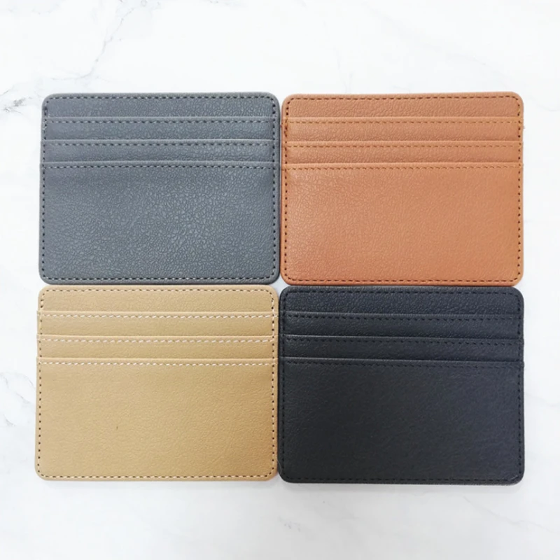 

BSCI certificate OEM/ODM directly Factory Customized Wholesale PU Leather Card Holder For Men And Women, Black / grey / khaki / blue / green / brown / customized