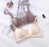 No steel ring underwear set female seamless bra set gathered small chest sexy receiving deputy milk on the support droop bra