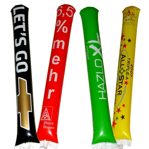 
Custom Logo eco friendly cheering noise makers advertising Inflatable Stick 