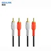 1-15m 30AWG Nylon Braid 2RCA Male Digital Audio Video Cable For DVD,VCD
