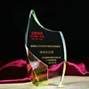 Custom Crystal Hand Trophy Flame Award For Team Crystal Trophy Souvenir