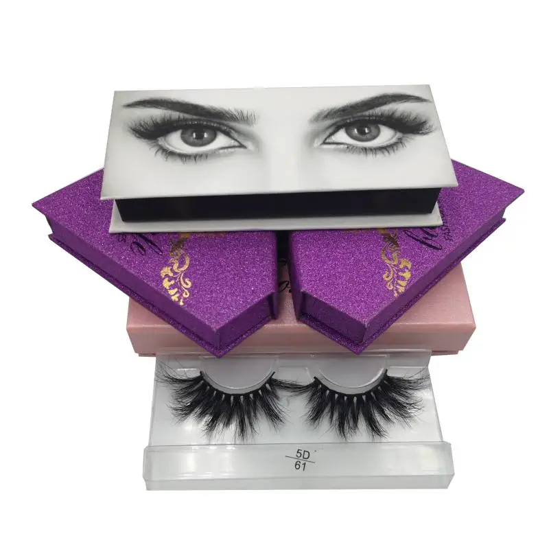 

BAOSHILE custom eyelash packaging boxes with your own logo, Natural black