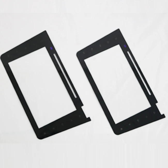 

high hardness corning gorilla glass for lcd, Clear+black