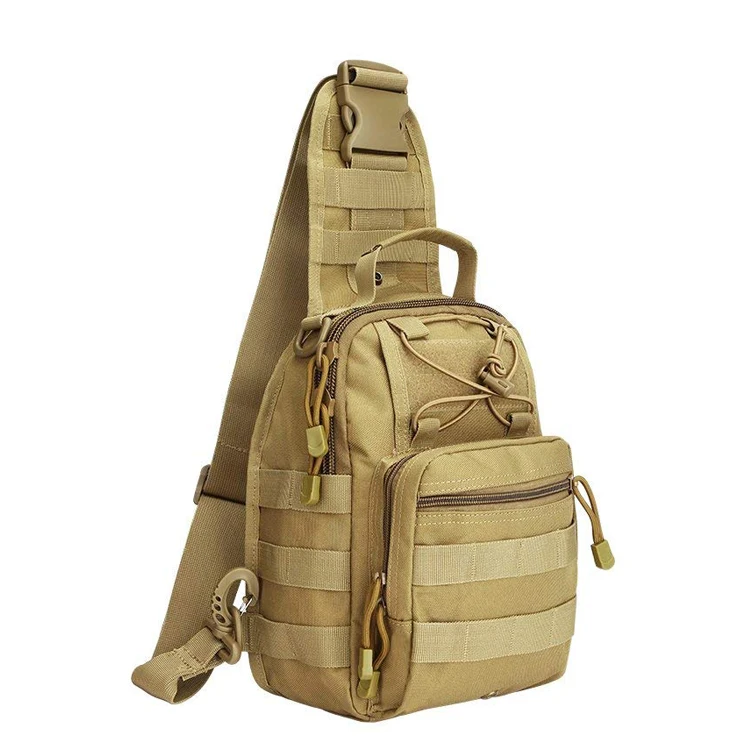 

yakeda Casual Outdoor Shoulder Bag Chest Bag Travel pad Crossbody Daypack sling bag, Tan,black,green,acu,jungle camouflage,jungle digital