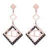 New Model Geometric Drop Dangle Pendant Rhombus Shaped Women Earrings