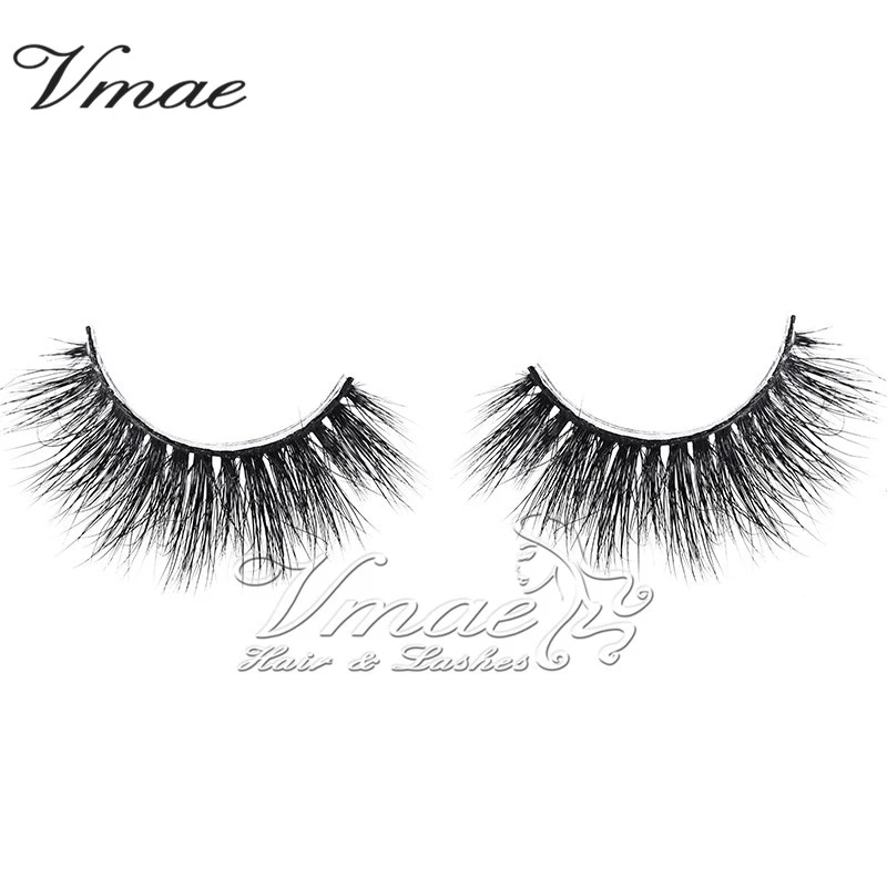 

VMAE Hot New Products 100 Real Siberian Mink Fur False Eyelashes Handmade Clean Band Natural Long 3D Mink Eyelash Circle Packing, N/a