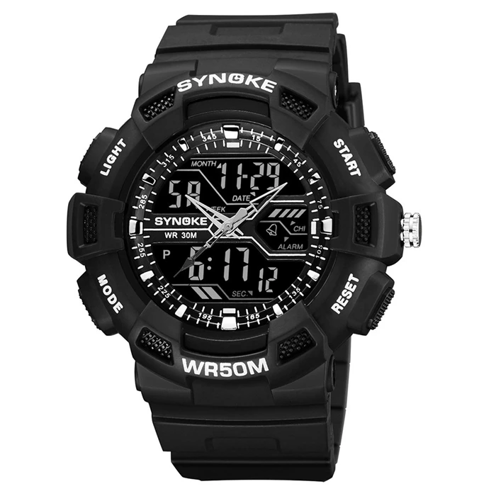 

2019 New SYNOKE 1 digital Watch for men electronic watch outdoor sports men waterproof watch men clock