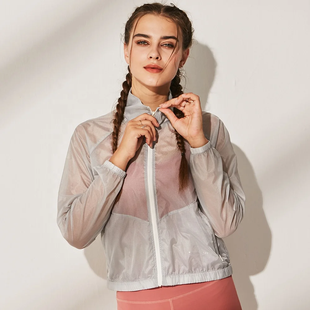 

2020 yoga wear women sports jacket yoga jackets wind-proof quick dry thin coats for gym exercise