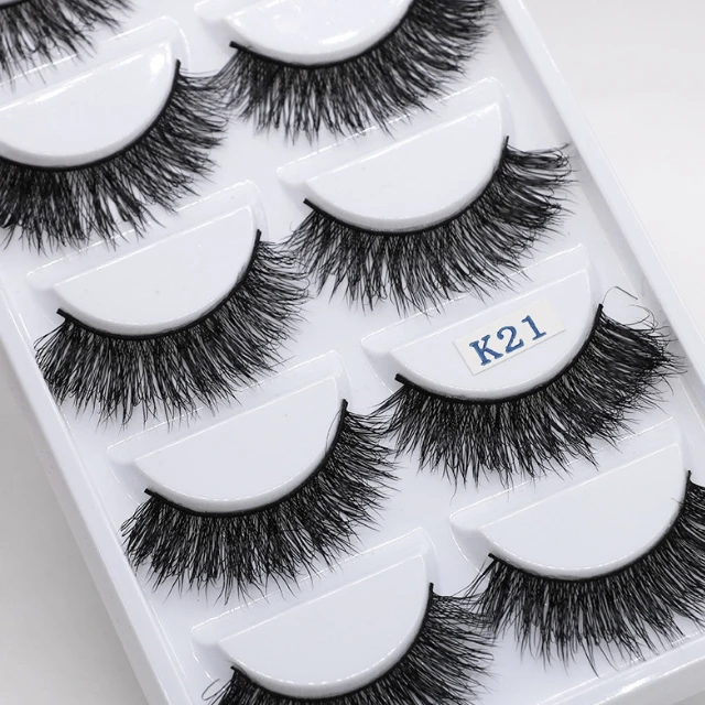 

Wholesale 5 Pairs Mink Eyelashes Vendor 3D Mink Lashes With Custom Eyelash Packaging Box