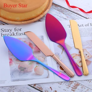 Image of Wholesale Stainless Steel Cake Tools Wedding Cake Knife And Server Set