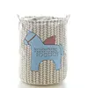 Large Round Storage Basket Catton Collapsible Storage Bin