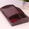 CUstom red lacquer plain wood table calendar base multi function with your date paper for gift 2019
