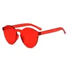 custom logo printed lenses pretty girls sunglasses latest fashion rimless novelty sunglasses