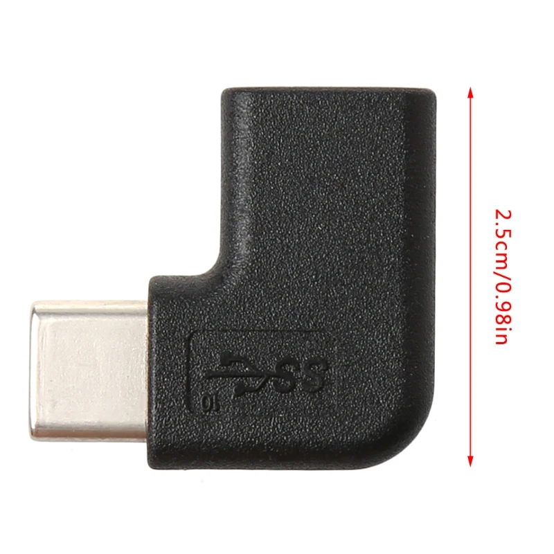 

90 Degree Right Angle USB 3.1 Type C Male To Female USB-C Converter Adapter