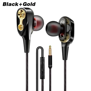 Wired Ear Earphones Double Coil Horn Design