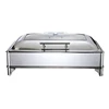 9 liter rectangle glass lid chafing dish buffet food warmer chafing dish