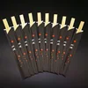 Custom black bamboo chopstick paper japanese gift box