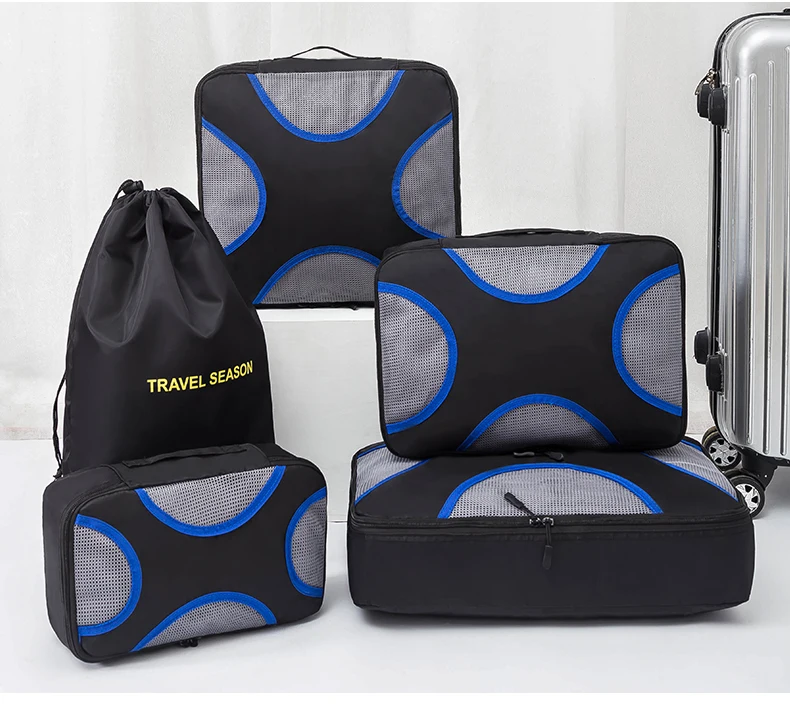 

New Design 5pcs one set Travel Pack Organizers Bag Set, Picture color
