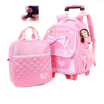 新スタイルかわいい Girls トロリースクールバッグバックパック子供旅行荷物バックパックとホイール Buy 女の子のための かわいい女の子の バックパック かわいいバックパック Product On Alibaba Com