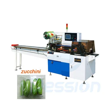 machine packaging zucchini Zucchini Flow Food Health Packing Cooking / Ingredients