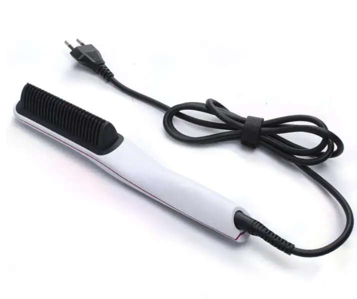 

Ceramic Straightener Comb Ionic Hair Brush for All Hair Types, Black