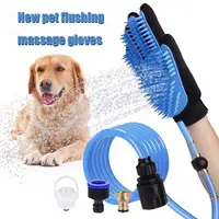 

Pet Grooming Glove for Cats Dogs Pet Hair Remover Silicone Bath Glove With Water Pipe Massage Brush Horse Animal Grooming Glove