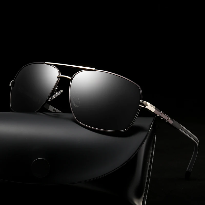 

Colorful Square double bridge metal sun glasses sunglasses
