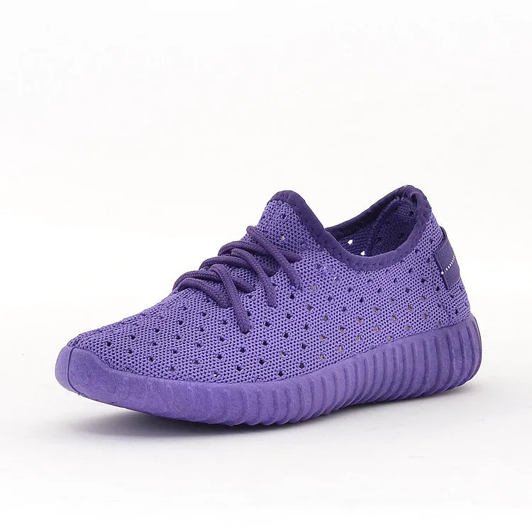 

Fashion Leisure Knit Upper promotion Running Shoes Mesh Shoes Couple Running Sports Shoes, 4 colors