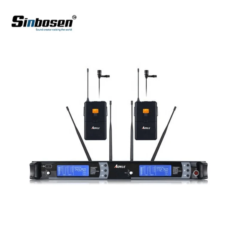 

Sinbosen AS-9K 2 beltpack transmitters hands-free wireless Tie clip lavalier microphone