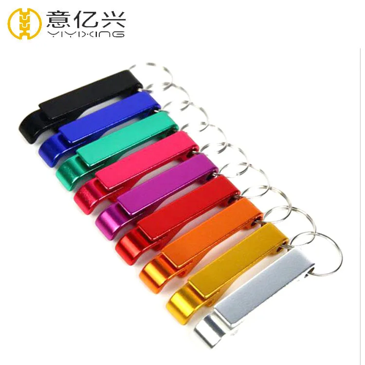 

Fashionable Aluminum Alloy Beer Bottle Opener Key Chains From China, Blue,red, purple, anodizing for multi color