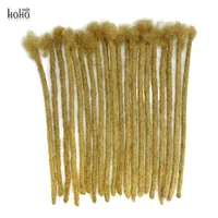 

[HOHO DREADS] Factory price brown afro kinky human hair crochet locs extensions