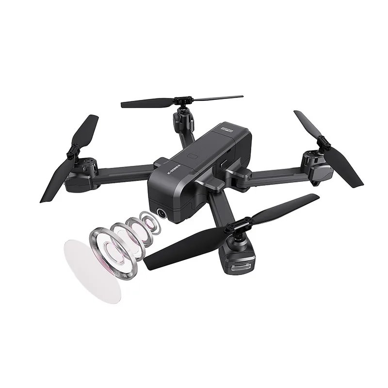 

2019 New Arrival Professional Drone MJX X108G Drone GPS foldable 5G 1080P wifi 14min flying follow me flight VS F11 Z5 B5W, Black