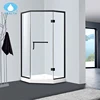 Safety stainless steel frameless glass shower door with oem services
