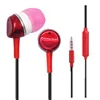 Red Earphone Party Queen Focus Earbud with Mic Comfortable Free Sample Headphone with Round Cord