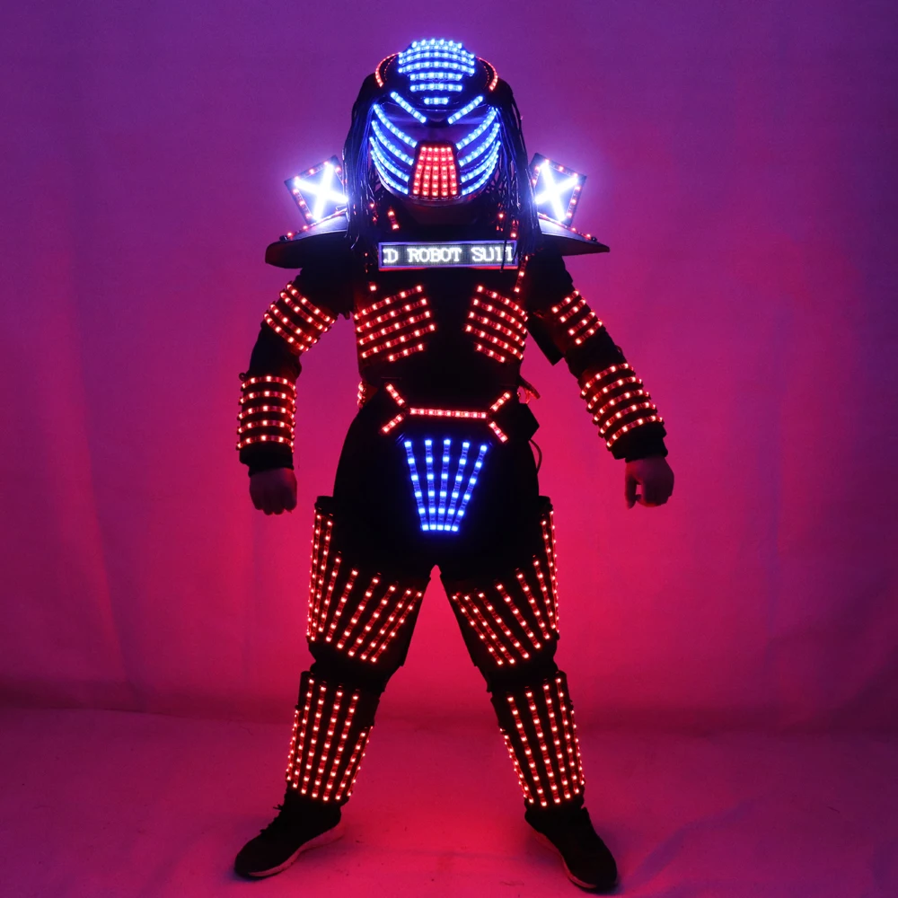 

LED Costume LED Clothing Light suits LED Robot suits Luminous costume trajes de LED, Rgb