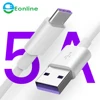 For Huawei 5A Type C Cable P20 Mate 9 10 Pro P10 Plus lite V10 USB Type-C Super Charge Cable
