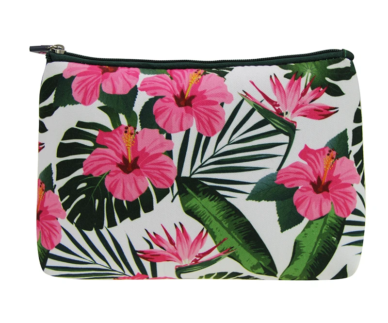 

Wholesale Personalized Triangle Floral Neoprene Sublimation Makeup Bag