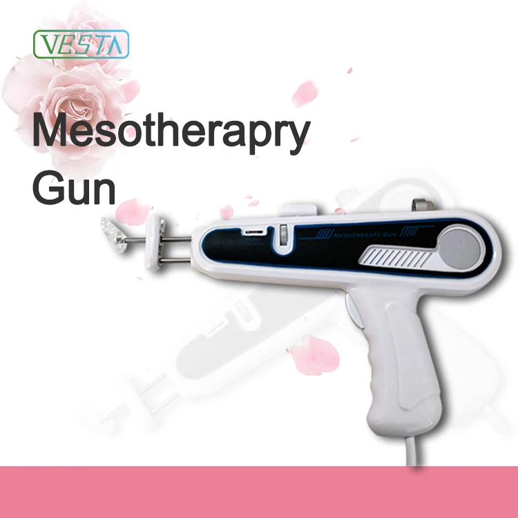 

Vesta 2019 Wrinkle Removal No Needle Mesogun Injection Machine Meso Injector Mesotherapy Gun, White
