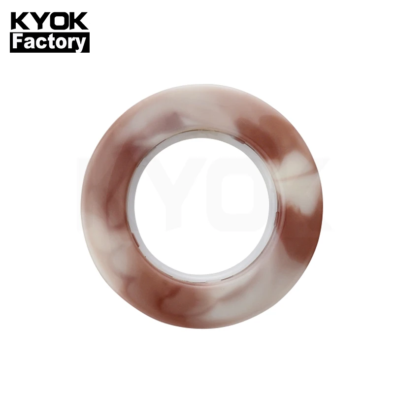 

KYOK Wholesale Eyelet Tape Curtain Plastic Eyelet Ring For Curtain Cheap Modern Curtain Accessories Ring For White Tapes M913, Gp/cp/ab/ac/ss/sn/mb/bk/bks