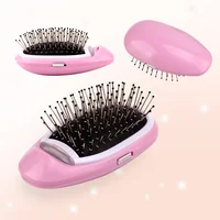 

Professional ionic Hair Straightening Comb brush Mini Electric Massage Hair Straightener comb for hair