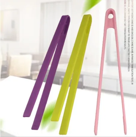 

Free Sample Kitchen Clever Cooking Silicone Food Tongs, Custom