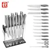 RUITAI factory Amazon hot selling high carbon quality 14 pieces collection stainless steel kitchen knife set