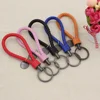 keychain hanging metal keychain PU string