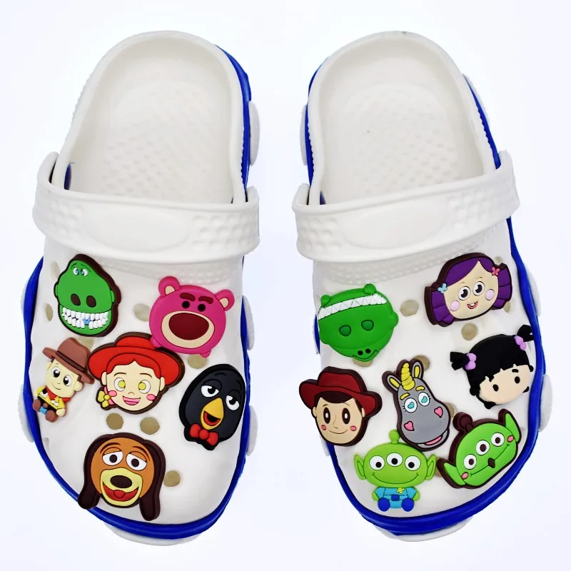 

XH-01 Stock Toy Story Design PVC Rubber Shoe Charms Decorations For Clog Shoes, As picture